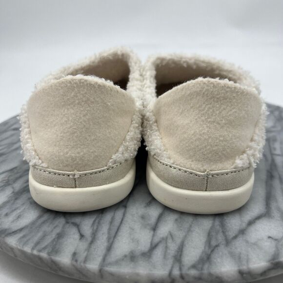 Toms Sandals Womens 6.5 Ezra Slipper Slip On Warm Faux Fur Slide White 10016817 - Picture 5 of 10